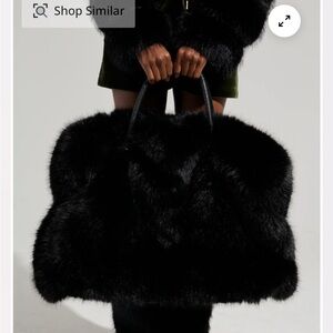 Akira Faux Fur Yeti Tote Bag